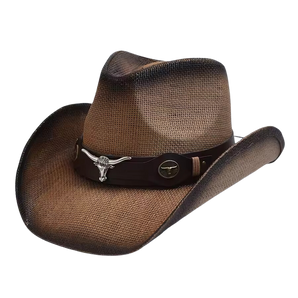 Handcrafted Western Cowboy Hat - Brown