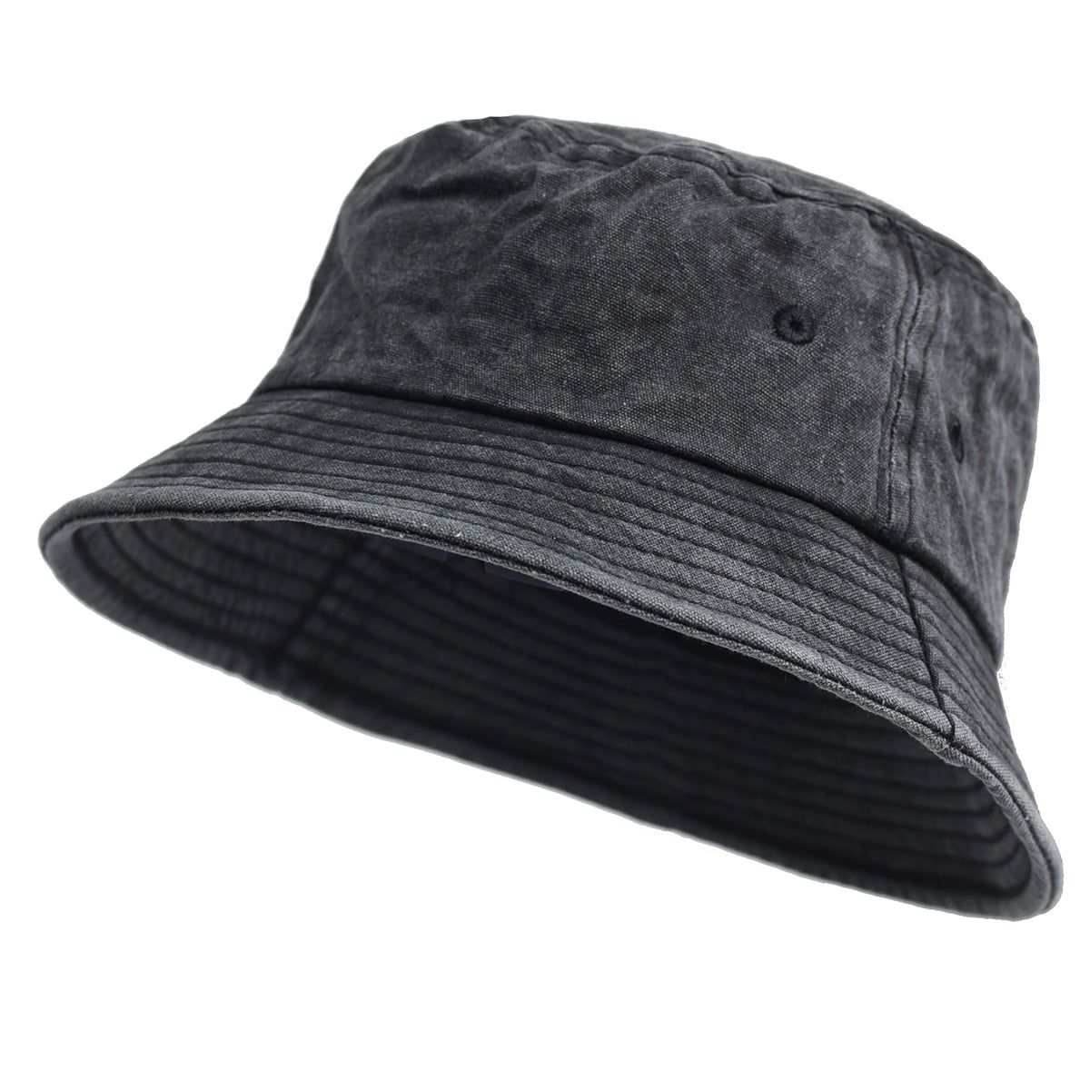 HeritageEdge Vintage Bucket Hat - Black