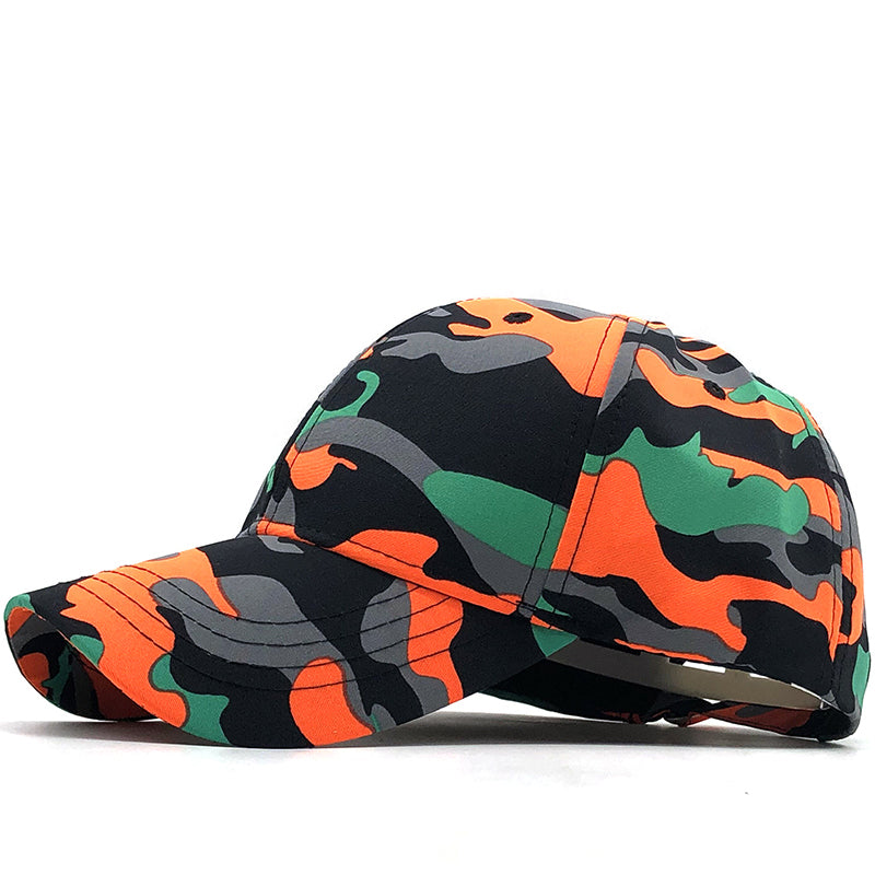 Camo Adjustable Baseball Cap - Fushia