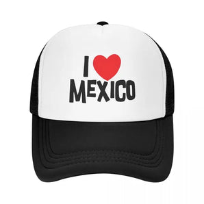  I Love Mexico Trucker Hat - Black