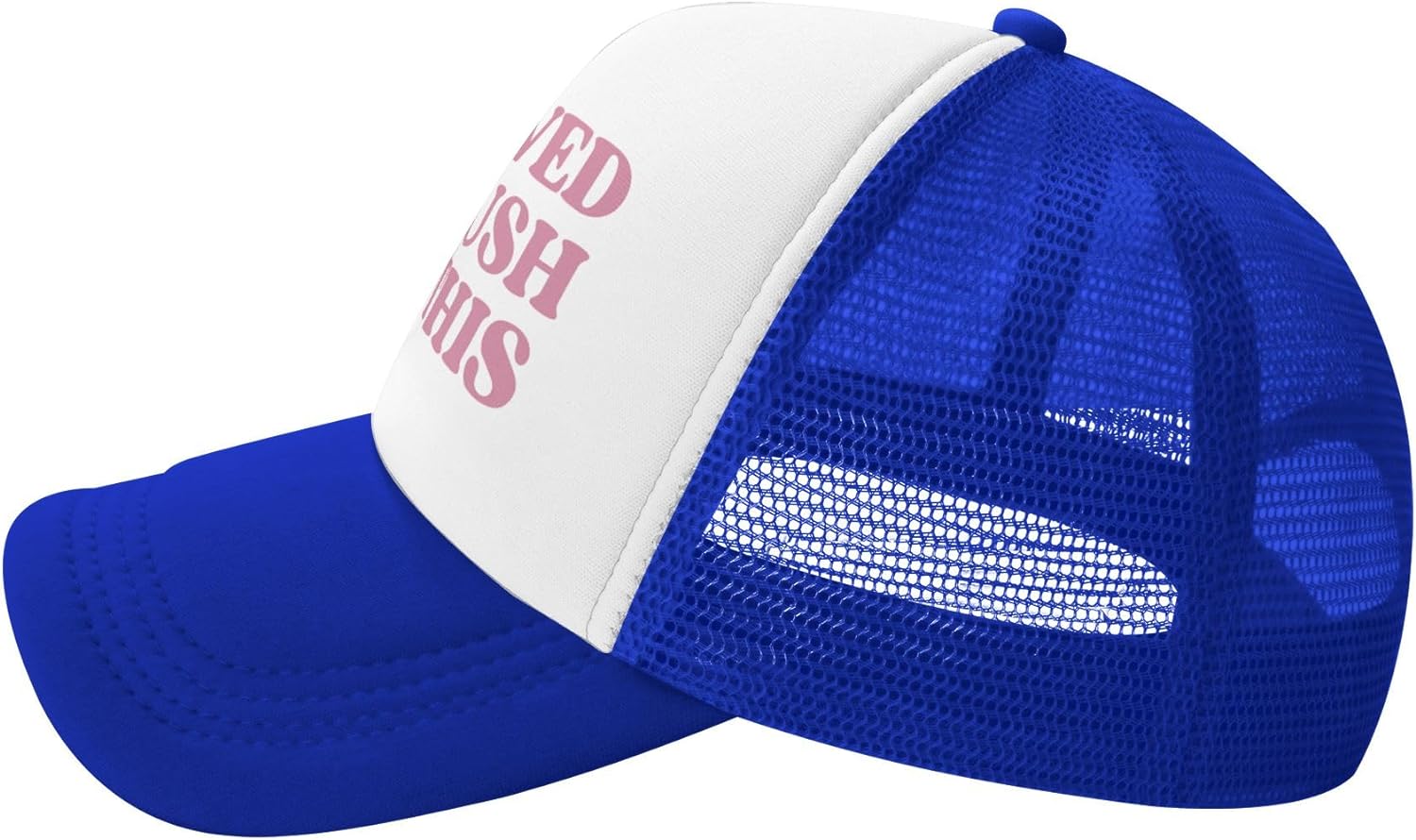 “I Shaved My Bush For This” Funny Trucker Hat - Side View