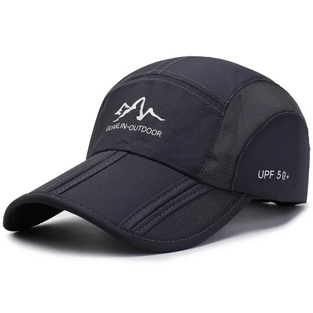 Lightweight Breathable and Foldable Golf Cap – Dark Gray 