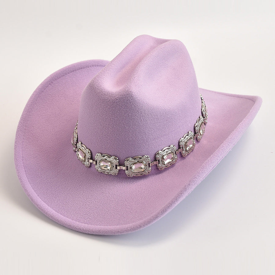 Lilac Charm Cowgirl Hat - Light Purple 