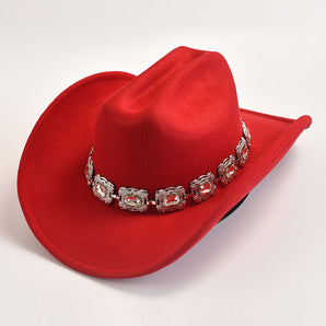 Lilac Charm Cowgirl Hat - Red