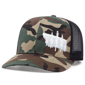 Mountain Scenery Trucker Hat - Camouflage