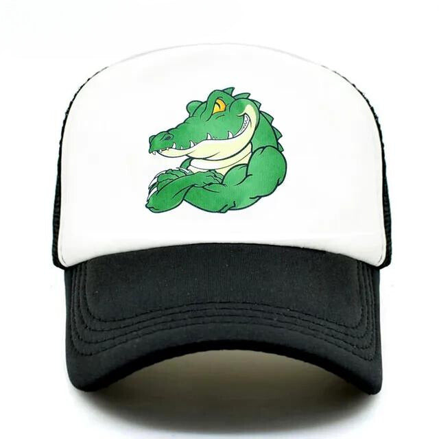 Muscle Alligator Trucker Hat - Black