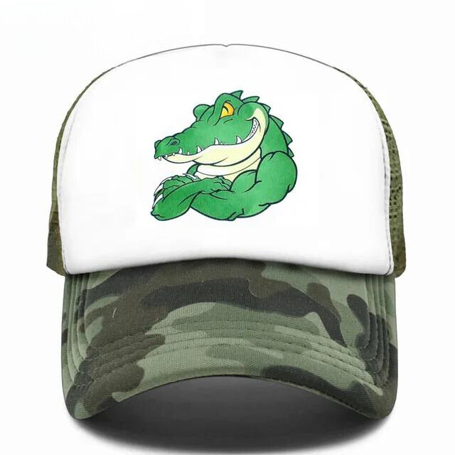 Muscle Alligator Trucker Hat - Camouflage