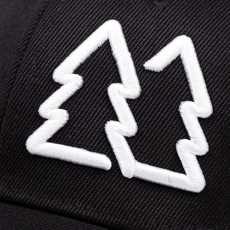 Nature-Inspired Trucker Hat with Tree Embroidery - Zoom Embroidery
