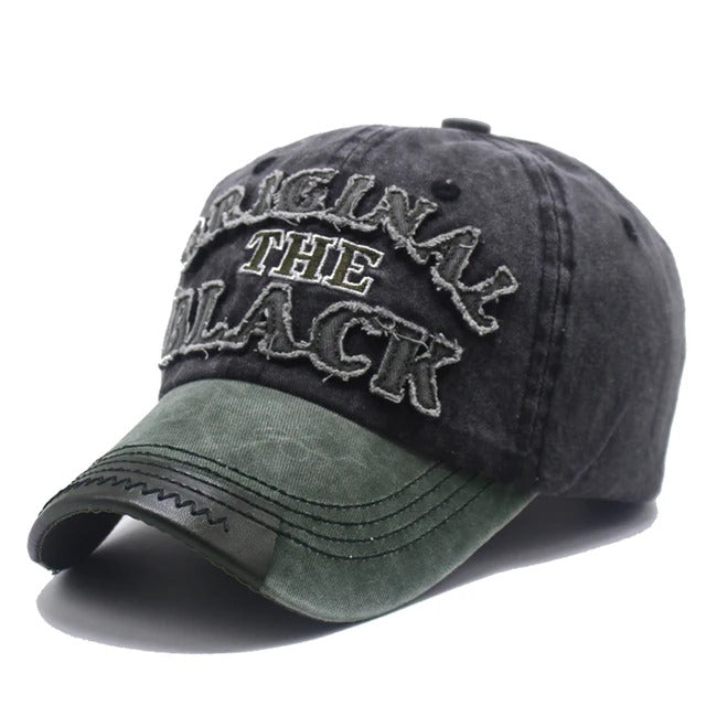 Original The Lack Washed Baseball Cap - Army Green Black