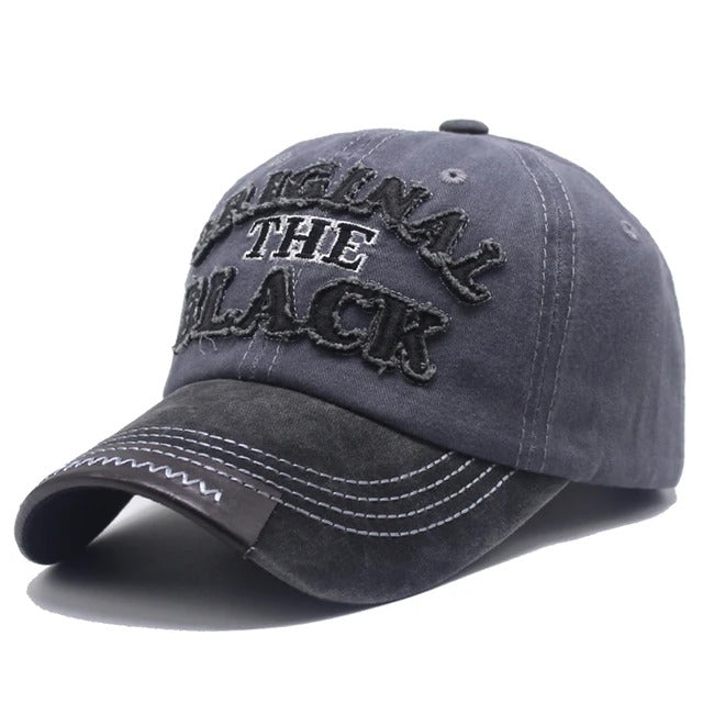 Original The Lack Washed Baseball Cap - Black Grey