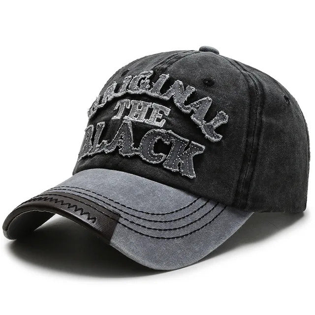 Original The Lack Washed Baseball Cap - Grey Black