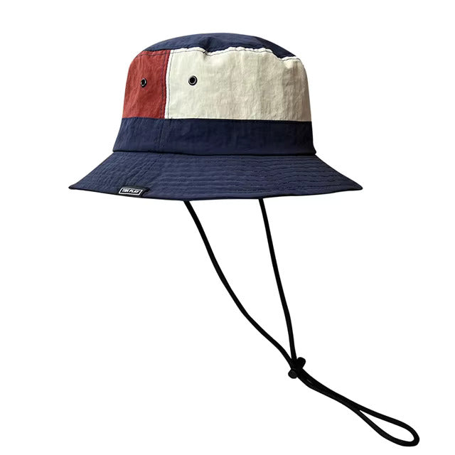 Outdoor Chin Strap Bucket Hat – Navy