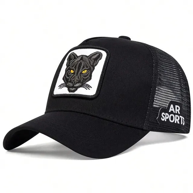 Panther Power Trucker Hat  - Black 