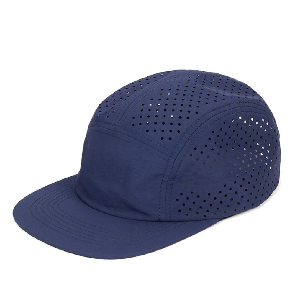 Performance Perforated 5-Panel Hat - Navy Blue