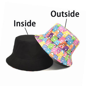 Rainbow Bear Bucket Hat– Inside & Outside