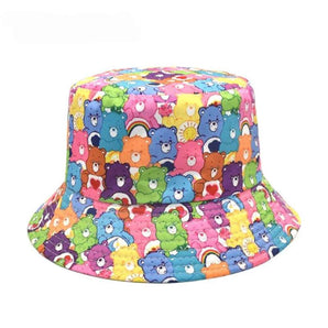 Rainbow Bear Bucket Hat– Pink