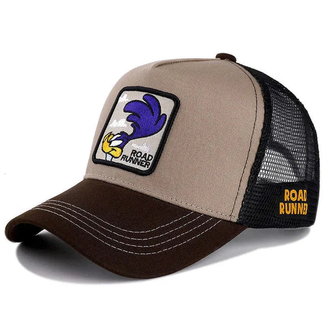 Road Runner Patch Trucker Hat - Khaki