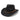 Rustic Charm Suede Cowboy Hat - Black