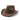 Rustic Charm Suede Cowboy Hat - Brown