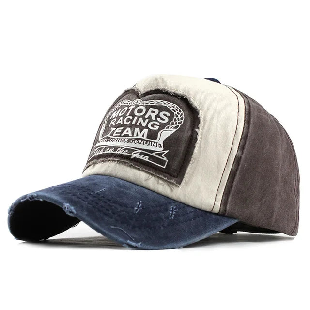Retro Motors Racing Team Baseball Cap - Fushia