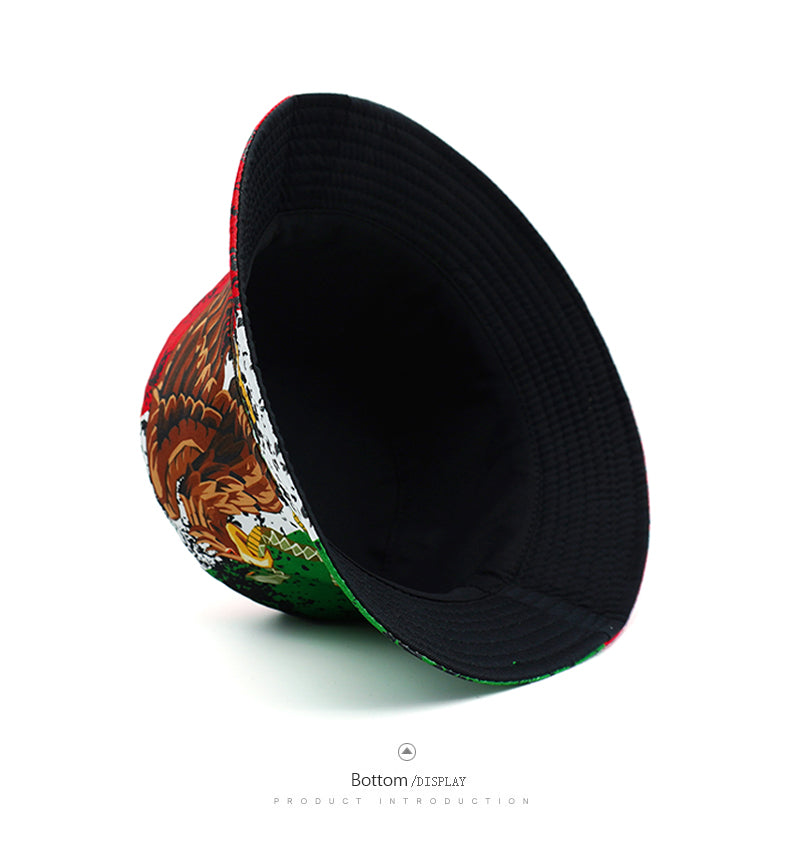 Vibrant Mexican Flag-Inspired Bucket Hat  - Fushia