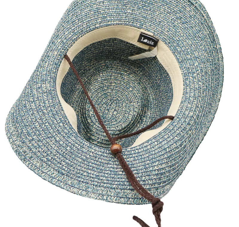 Breathable Straw Western Cowboy Hat - Fushia