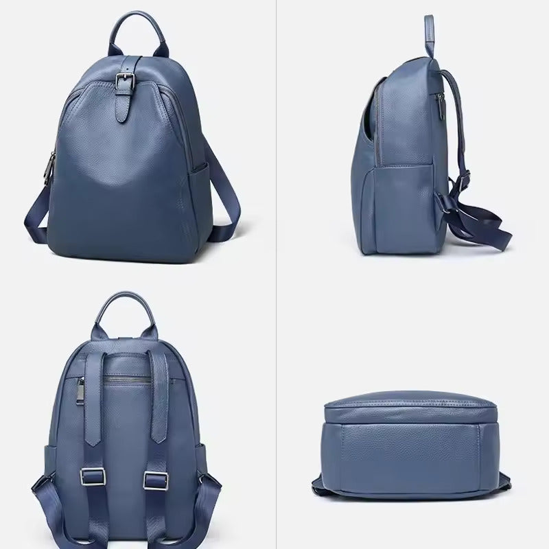 PrimeCraft Leather Backpack For Women - Fushia