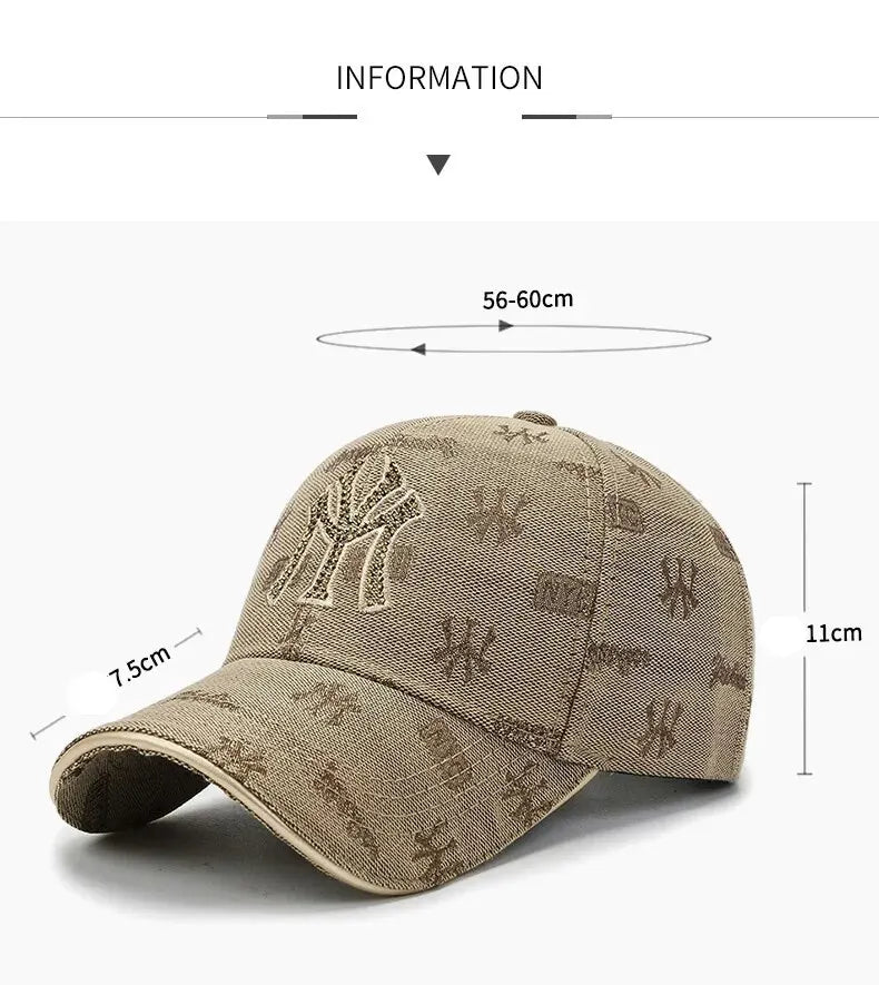 Embossed Monogram Baseball Cap - Fushia