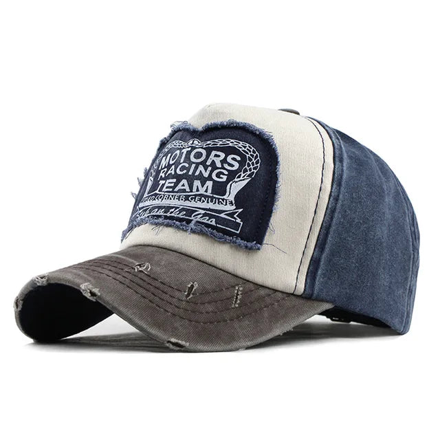 Retro Motors Racing Team Baseball Cap - Fushia