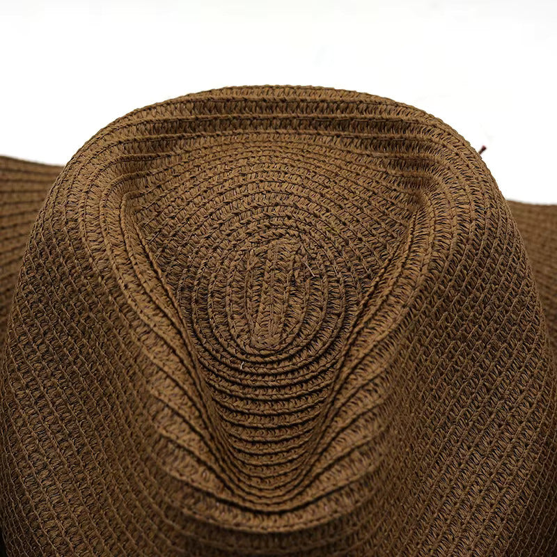Western Cowboy Hat with Skull Band - Fushia