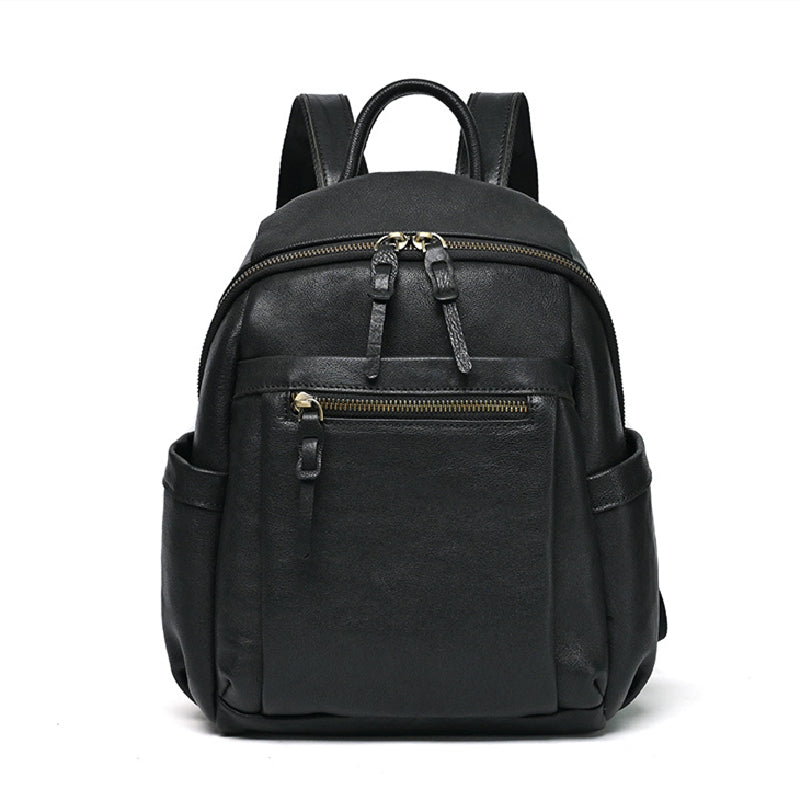 Sleek & Stylish Women’s Leather Backpack for Women - Black  