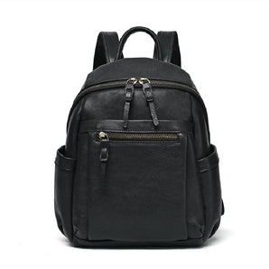 Sleek & Stylish Women’s Leather Backpack for Women - Black  