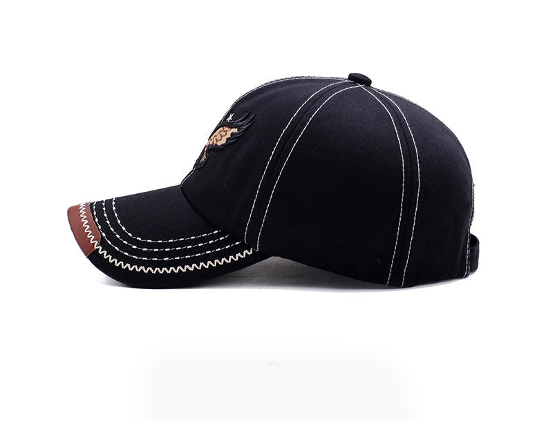 Soaring Eagle Embroidered Baseball Cap - Side 
