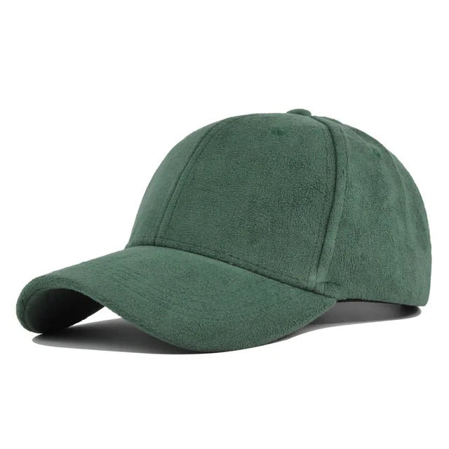 Soft Suede Ball Cap - Green