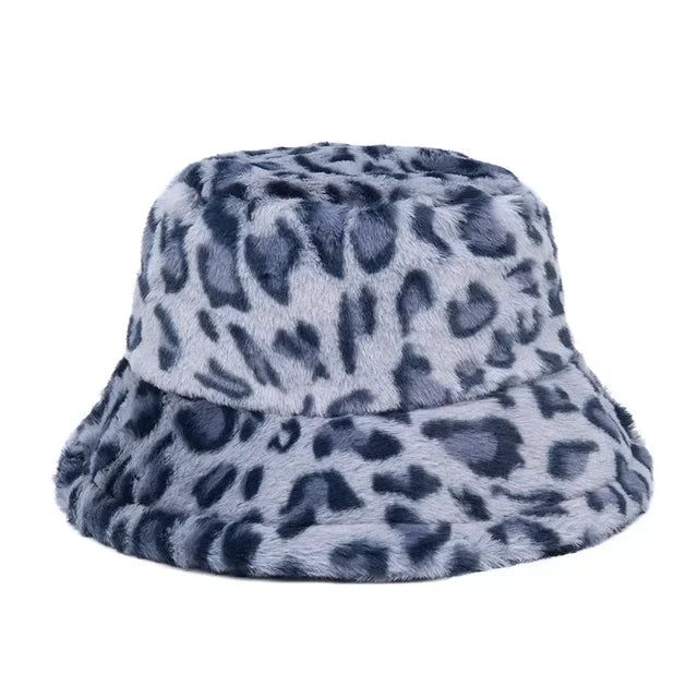 Speckled Faux Fur Bucket Hat - 2