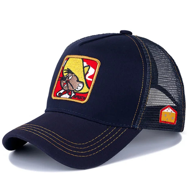 Speedy Gonzales Patch Trucker Hat - Navy Blue