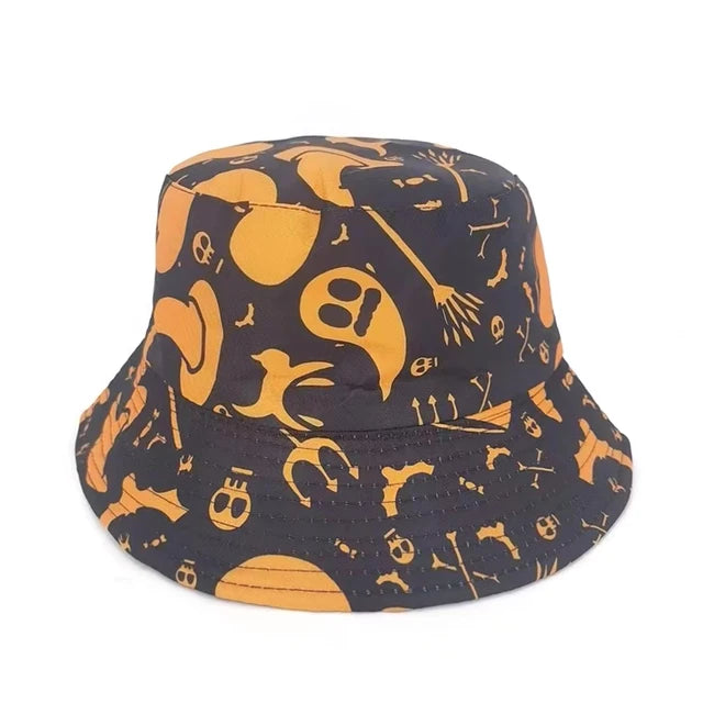 Spooky Pumpkin Glow Bucket Hat - Style: 10