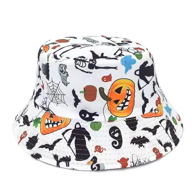 Spooky Pumpkin Glow Bucket Hat - Style: 12