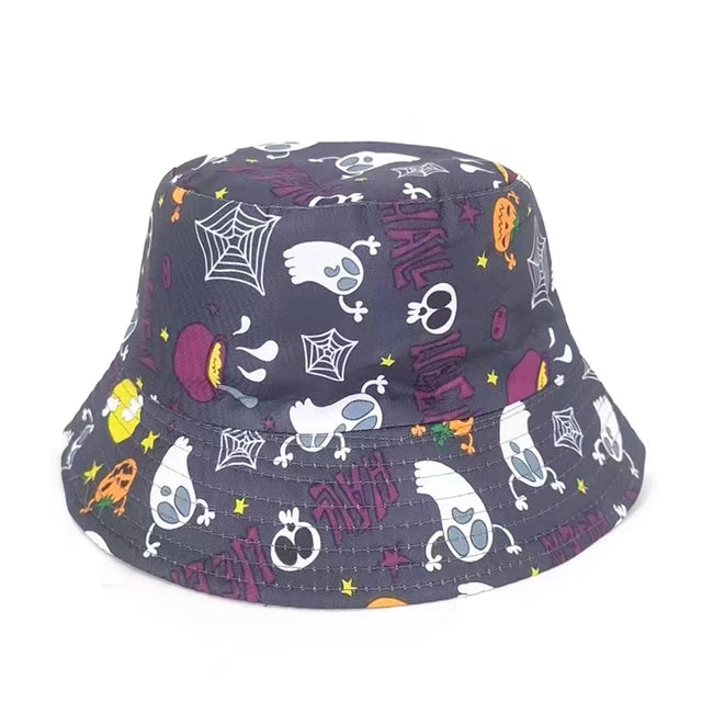 Spooky Pumpkin Glow Bucket Hat - Style: 9