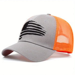 Stylish Mesh Trucker hat with Claw Design - Gray Hat