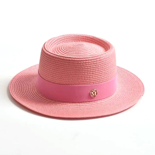 Sunny Escape Women’s Summer Straw Hat - Pink