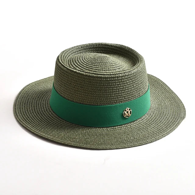 Sunny Escape Women’s Summer Straw Hat - Army Green