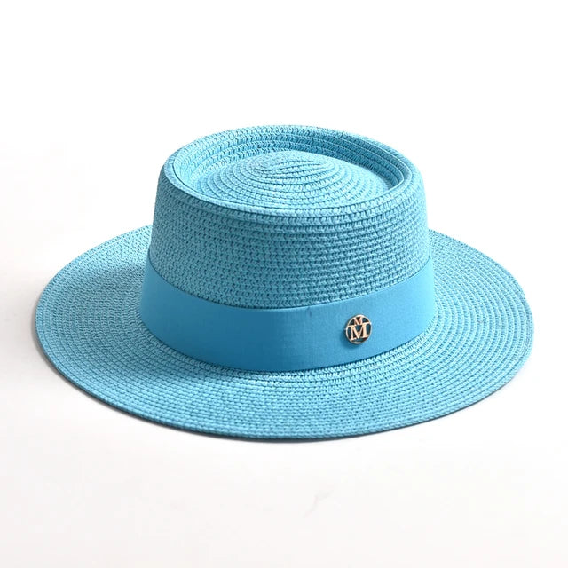 Sunny Escape Women’s Summer Straw Hat - Blue