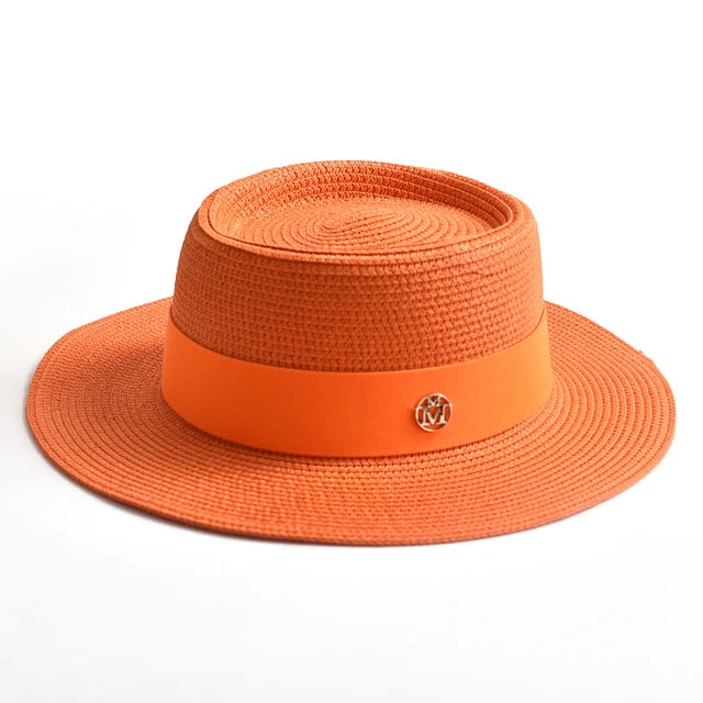 Sunny Escape Women’s Summer Straw Hat - Orange