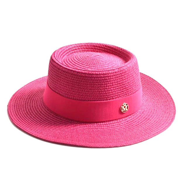 Sunny Escape Women’s Summer Straw Hat - Pink