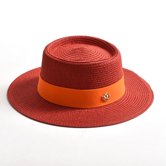 Sunny Escape Women’s Summer Straw Hat - Red