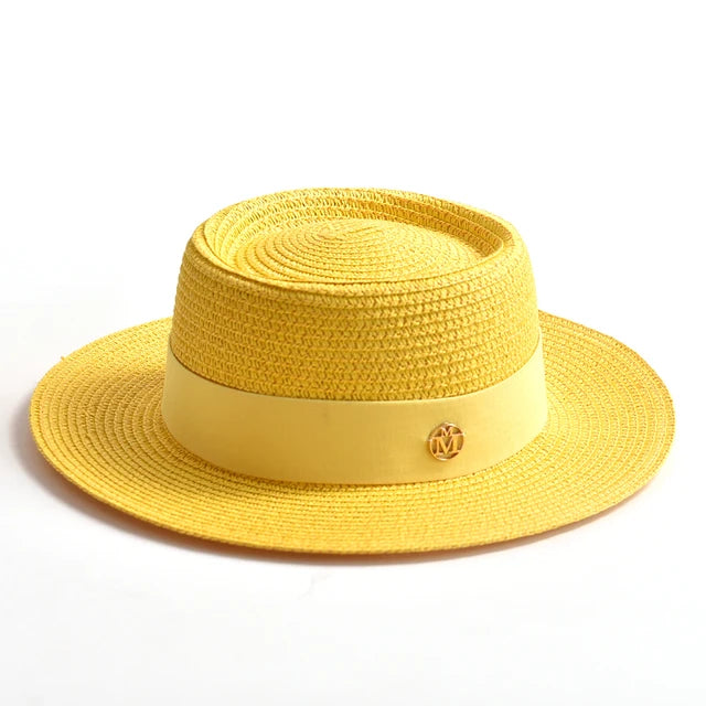 Sunny Escape Women’s Summer Straw Hat - Yellow