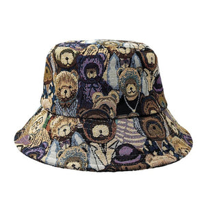 Teddy Bear Bucket Hat – Purple