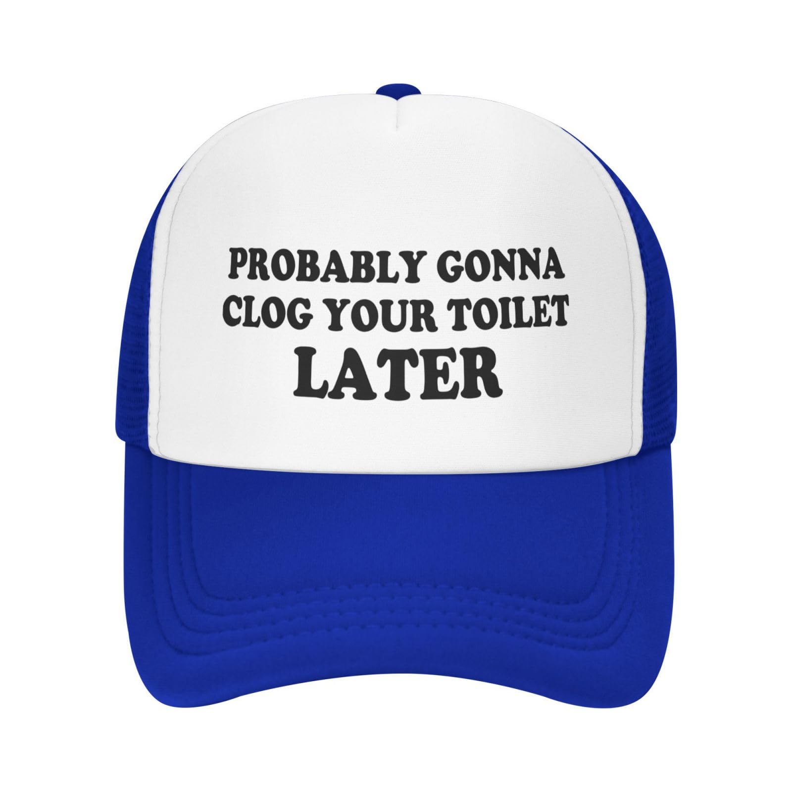 Toilet Trouble Trucker Hat - Blue