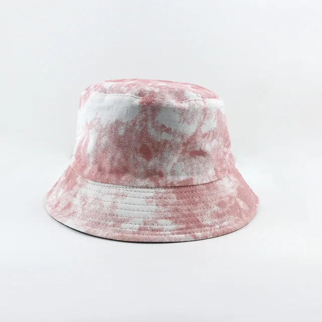 Trendy Tie Dye Bucket Hats - Pink